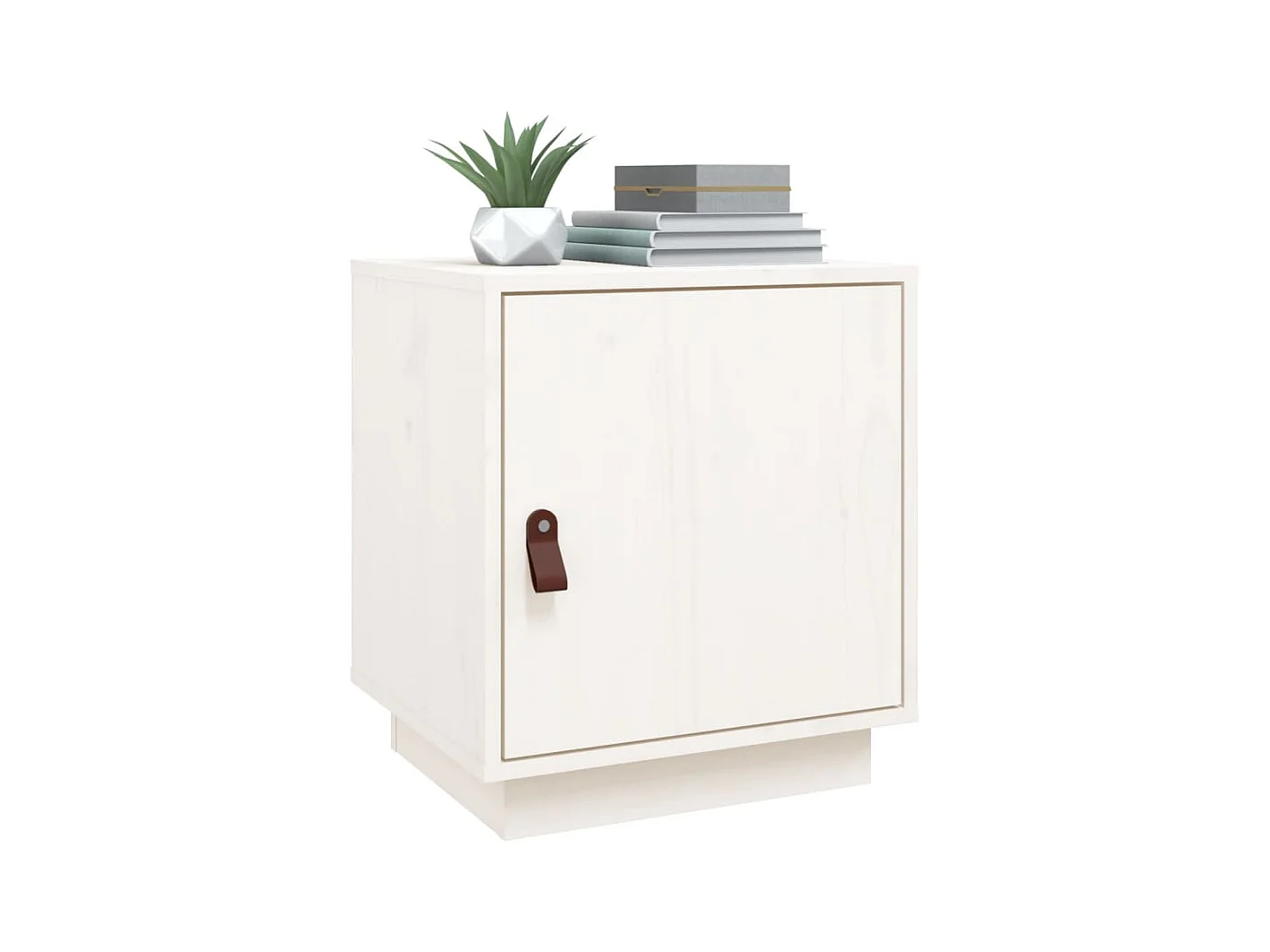 Tables de chevet 2 pcs Blanc 40x34x45 cm Bois de pin massif