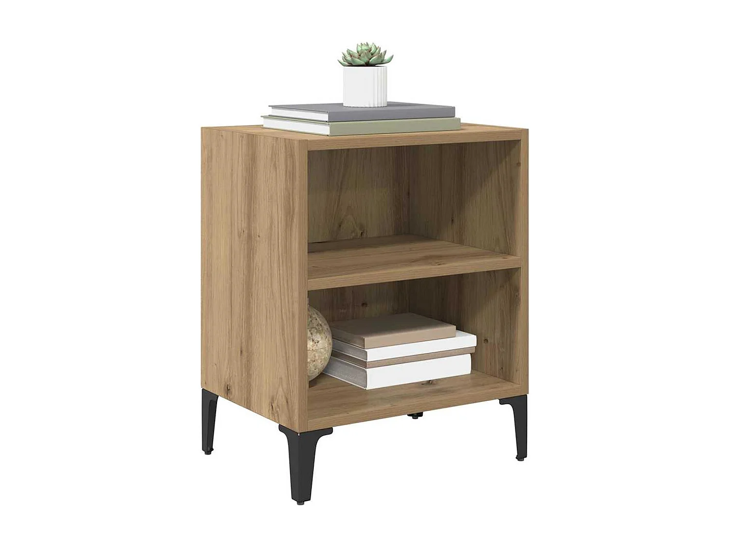 Cabinet de chevet Chêne artisanal 40x30x50 cm Bois reconstitué