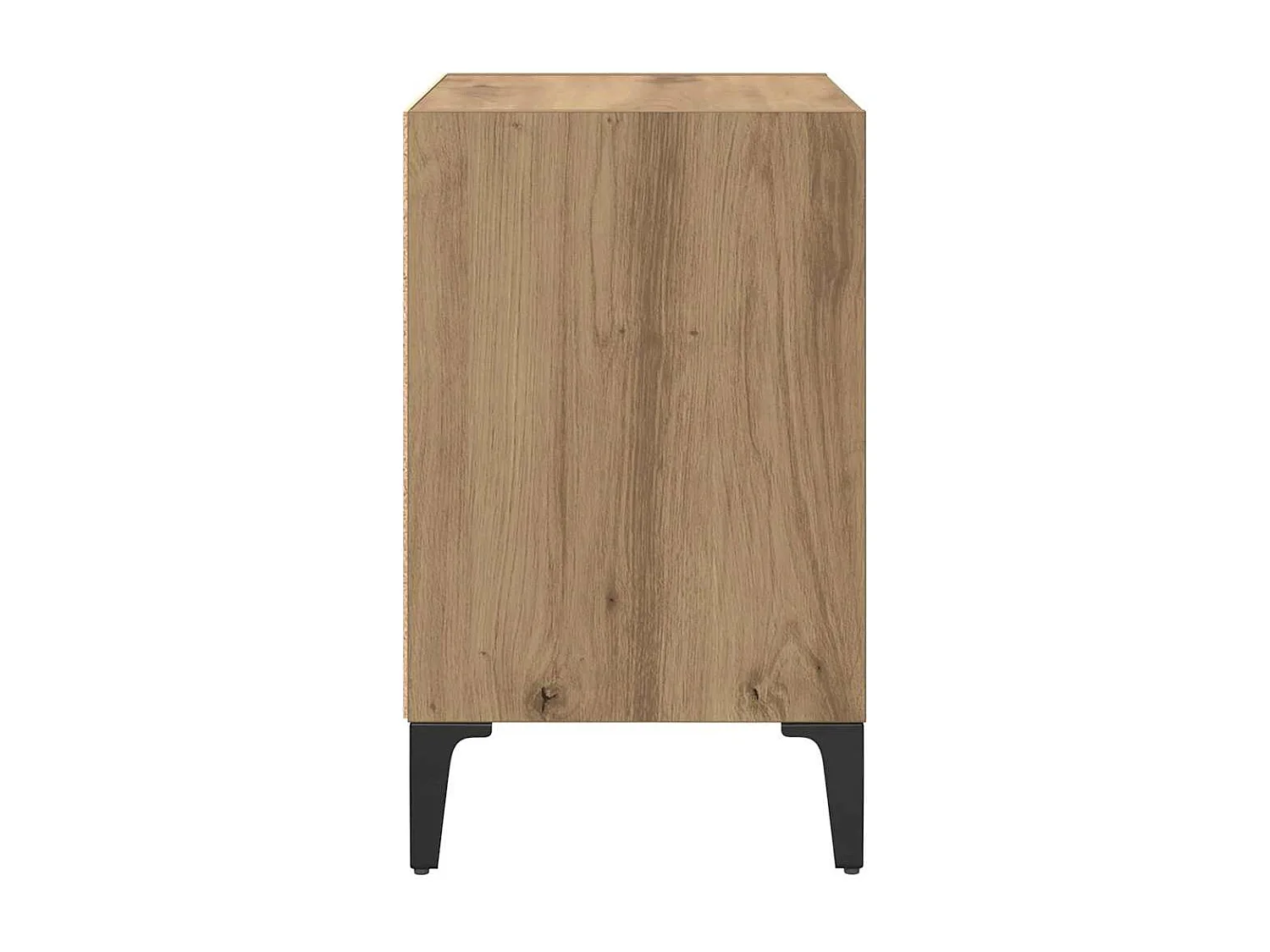 Nachtkastje Handgemaakt eikenhout 40x30x50 cm Gereconstrueerd hout