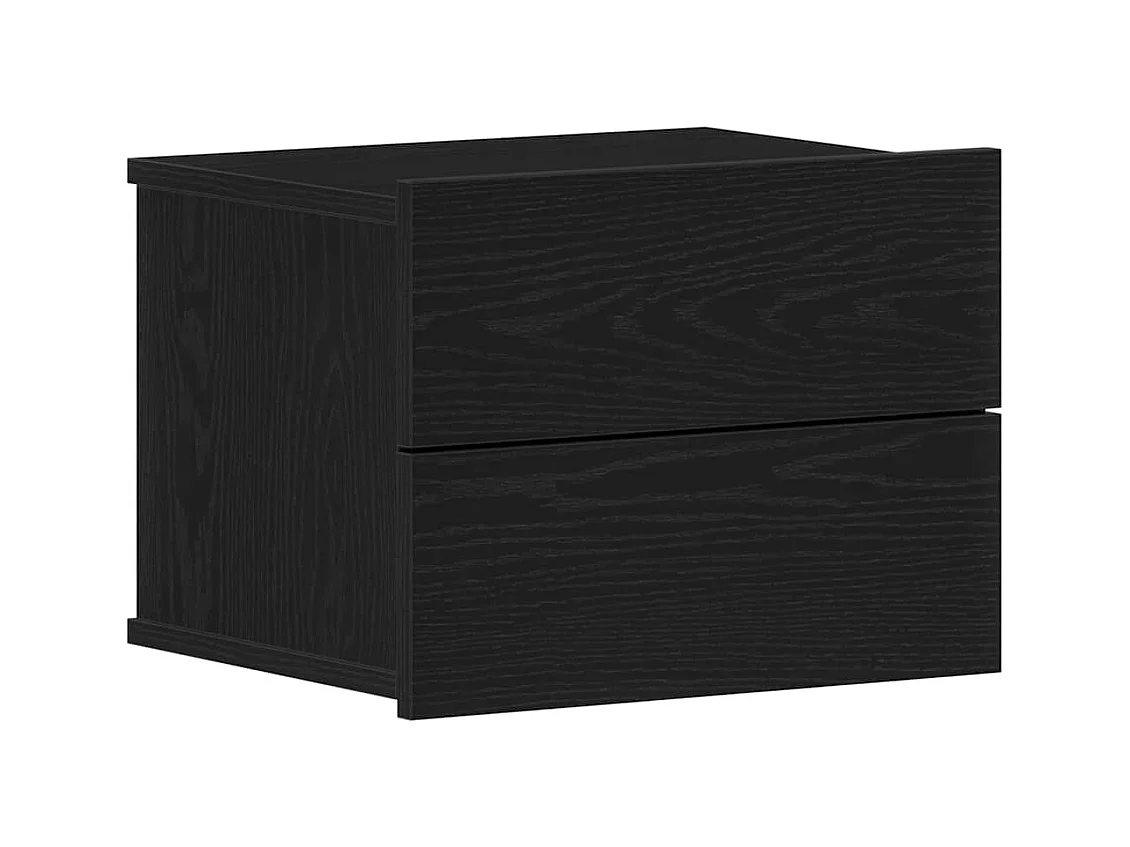 Tables de chevet 2 pcs Chêne noir 40x30x30 cm Bois d'ingénierie