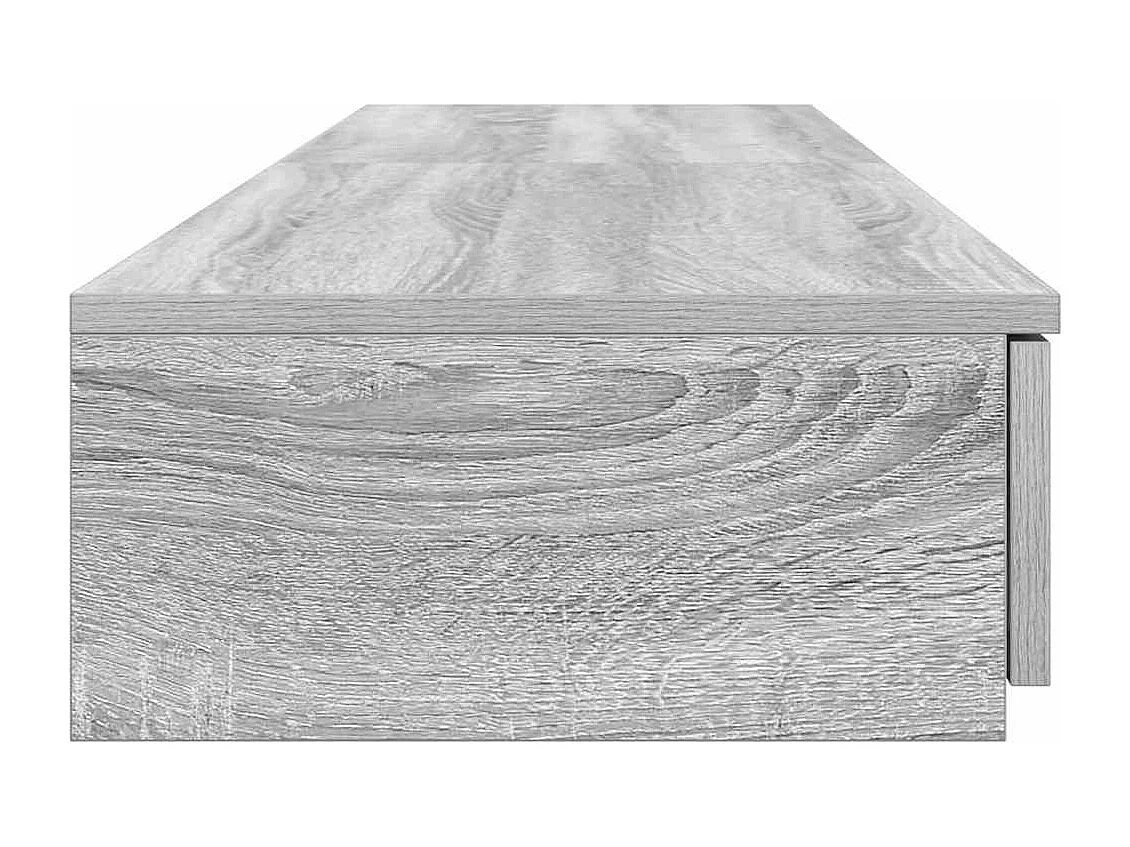 Tiroirs de lit Gris Sonoma 140x36,5x16,5 cm en bois d'ingénierie