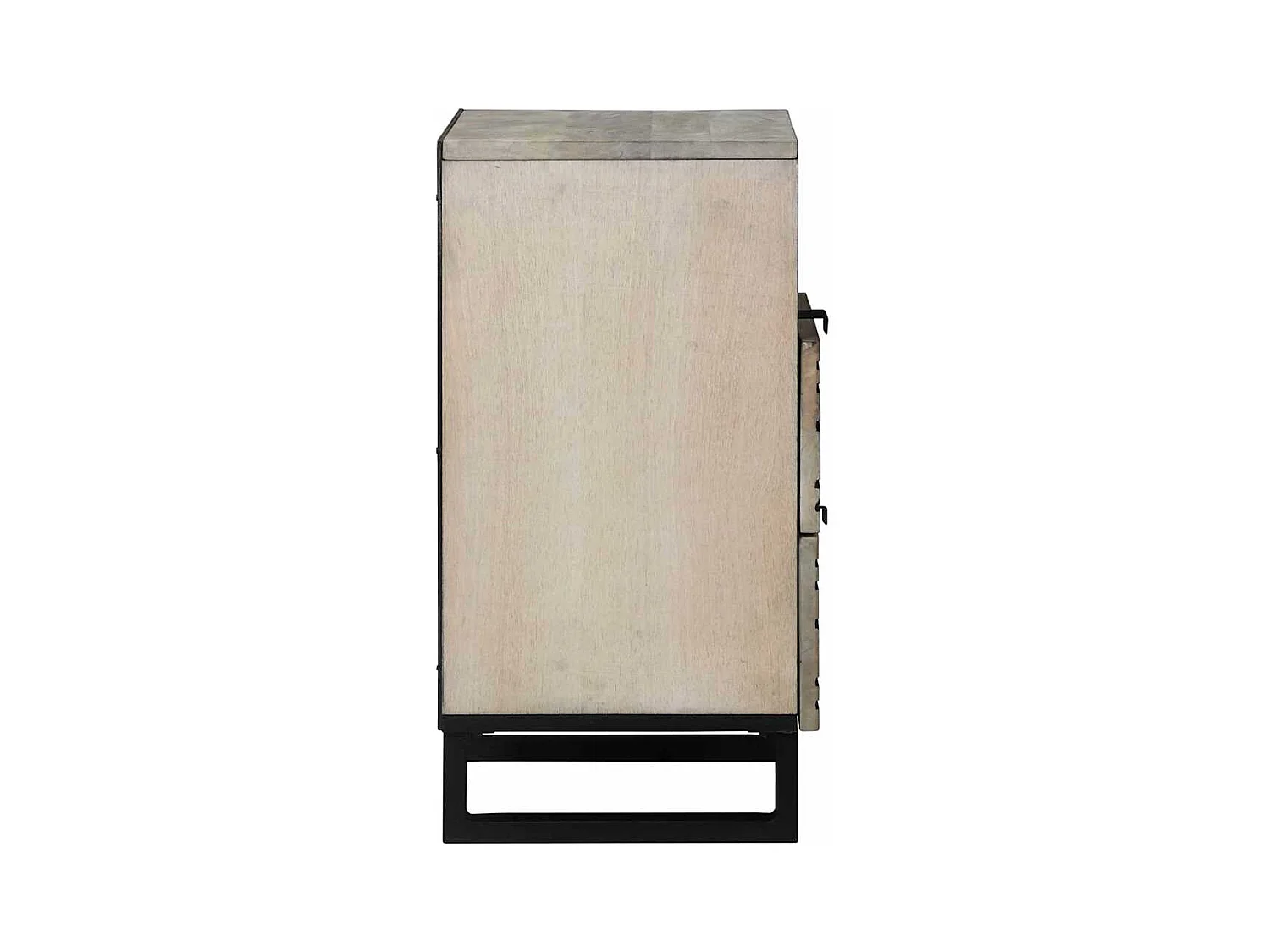 Tables de chevet avec tiroir Blanc et Noir 50 x 33 x 60 cm