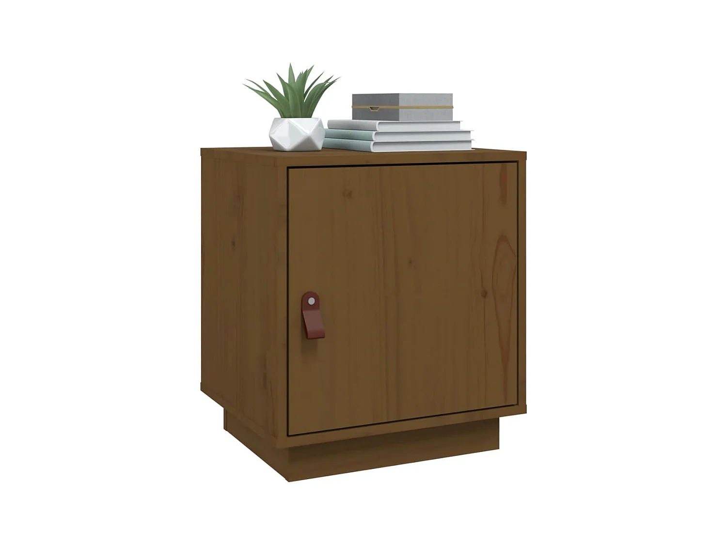 Tables de chevet 2pcs Marron miel 40x34x45cm Bois de pin massif