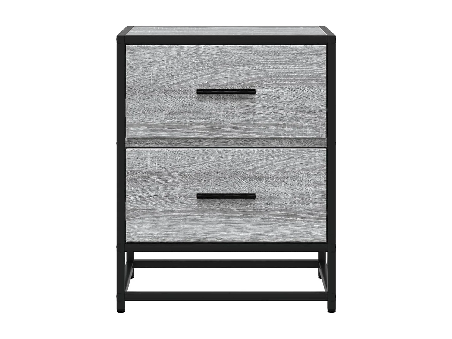 Mesitas de noche 2 piezas gris sonoma 40x31x50 cm madera de ingeniería