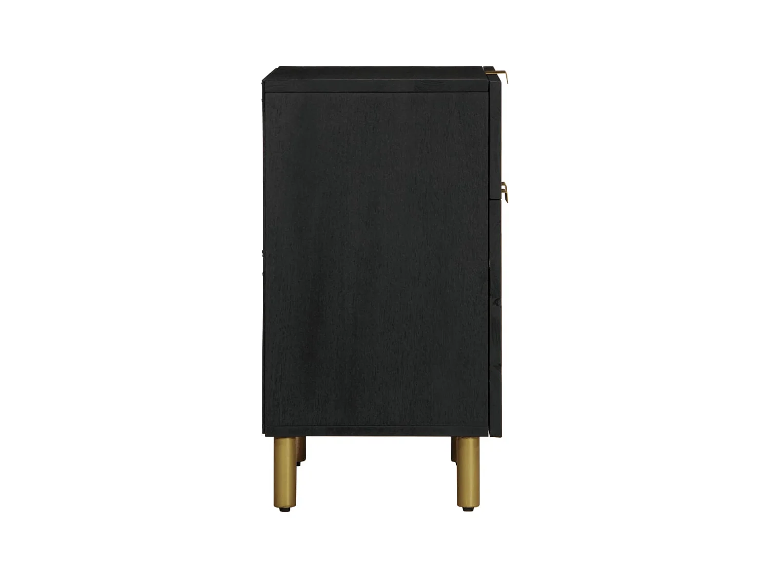 Table de chevet noir 50x33x60 cm bois d'ingénierie