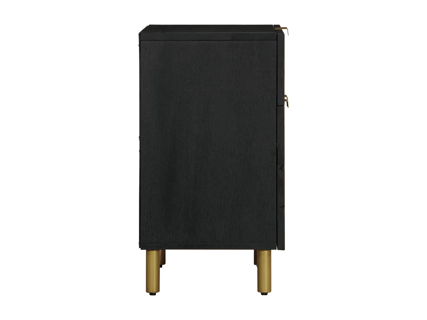 Table de chevet noir 50x33x60 cm bois d'ingénierie