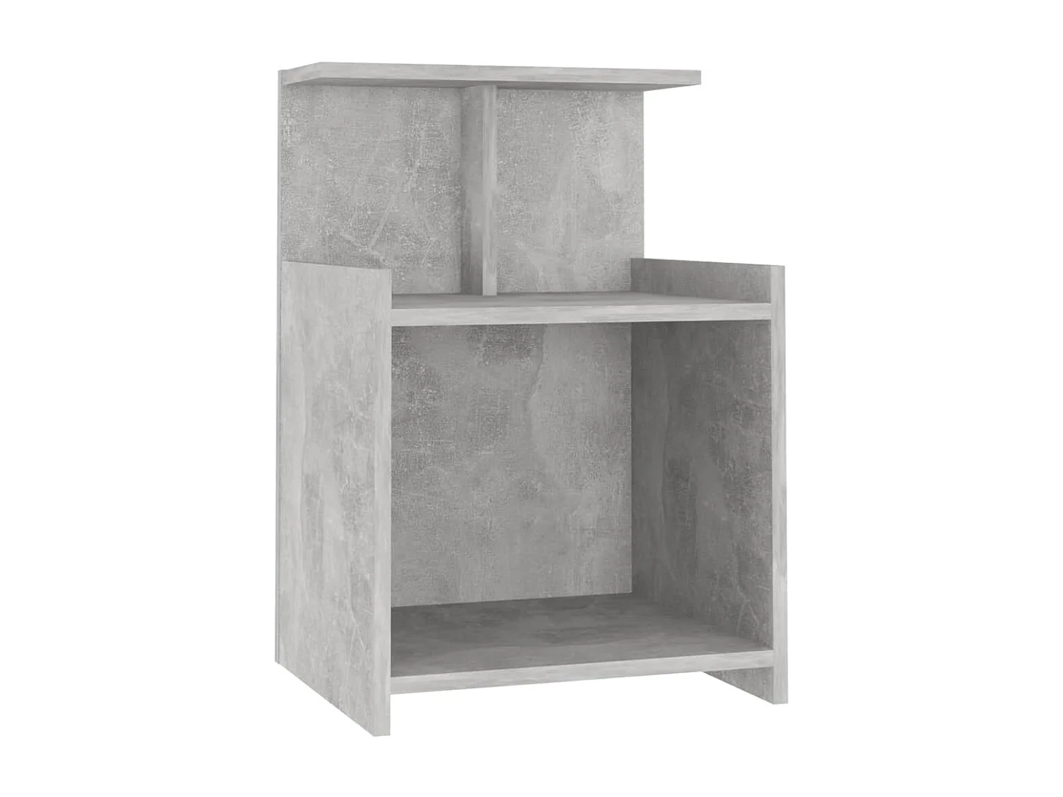 Comodini 2 pz Grigio cemento 40x35x60 cm Truciolare