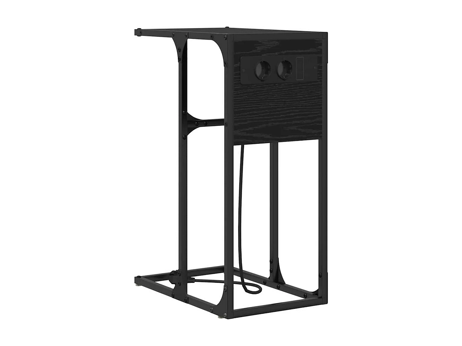 Table de chevet Chêne noir 41.5 x 26 x 60.5 cm