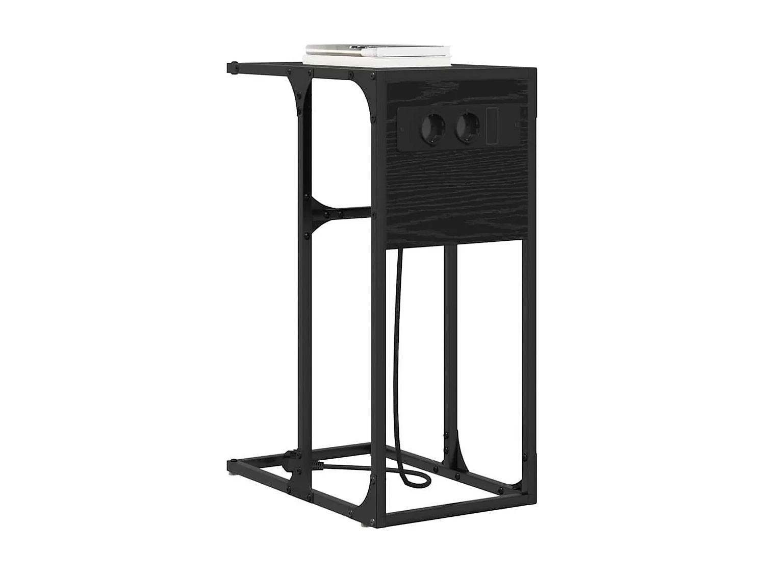 Table de chevet Chêne noir 41.5 x 26 x 60.5 cm