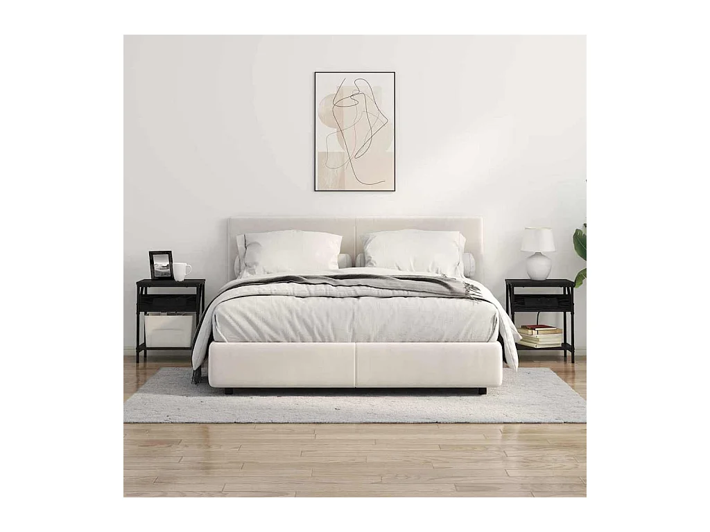 Armoires de chevet 2 pcs Chêne noir 38 x 30 x 48 cm