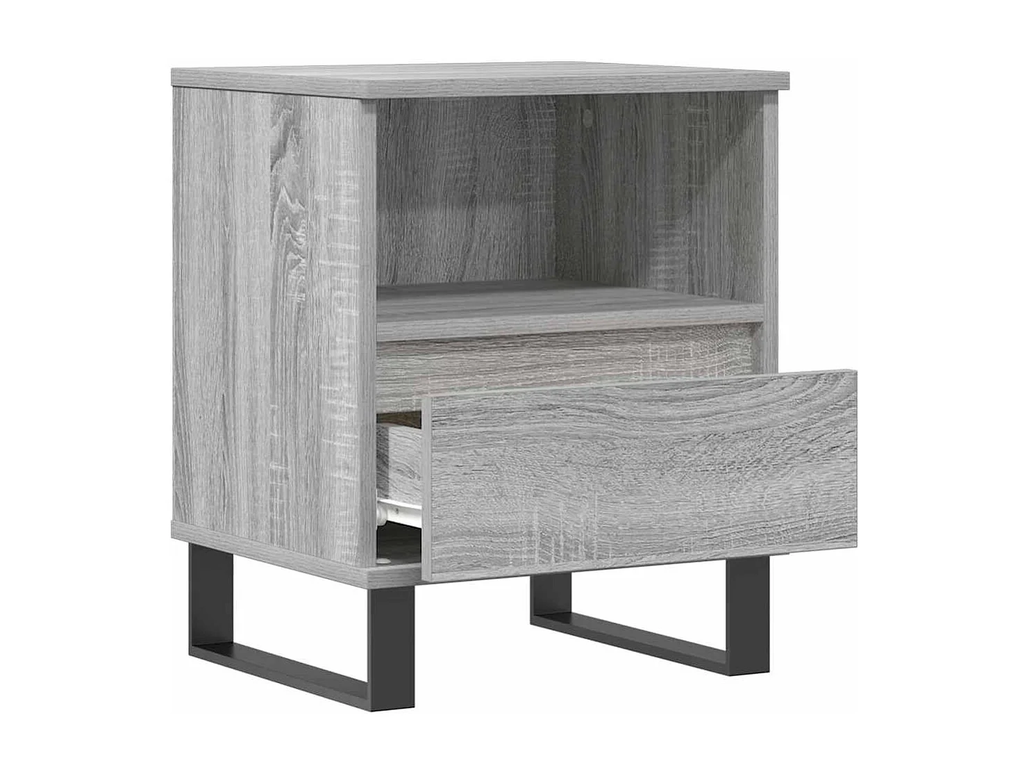 Table de chevet sonoma gris 40x35x50 cm bois d’ingénierie