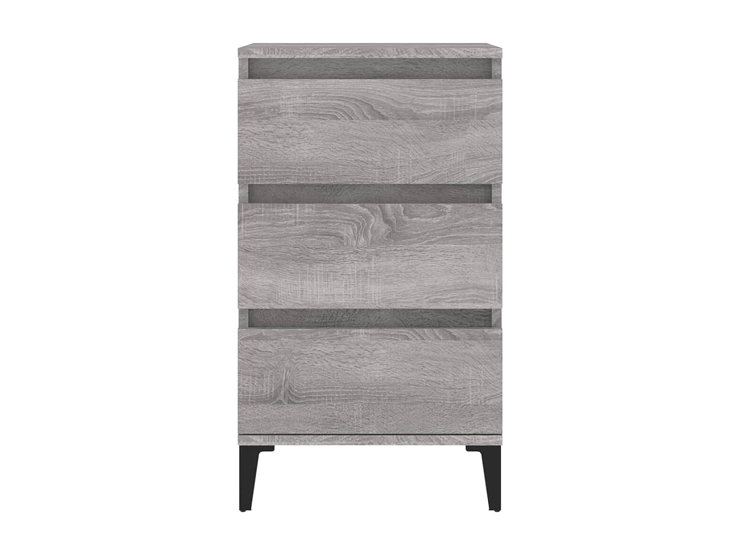 Nachtkastje Sonoma grijs 40x35x70 cm bewerkt hout