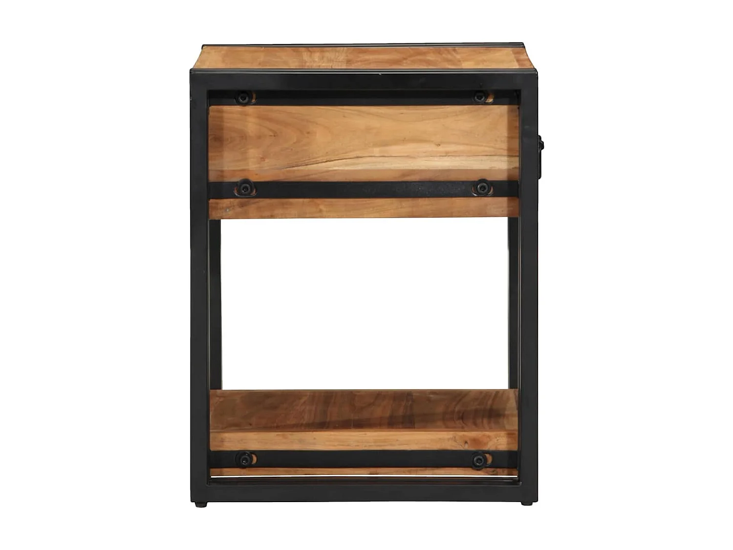 Table de Nuit 40x40x50 cm en Bois d'Acacia Massif