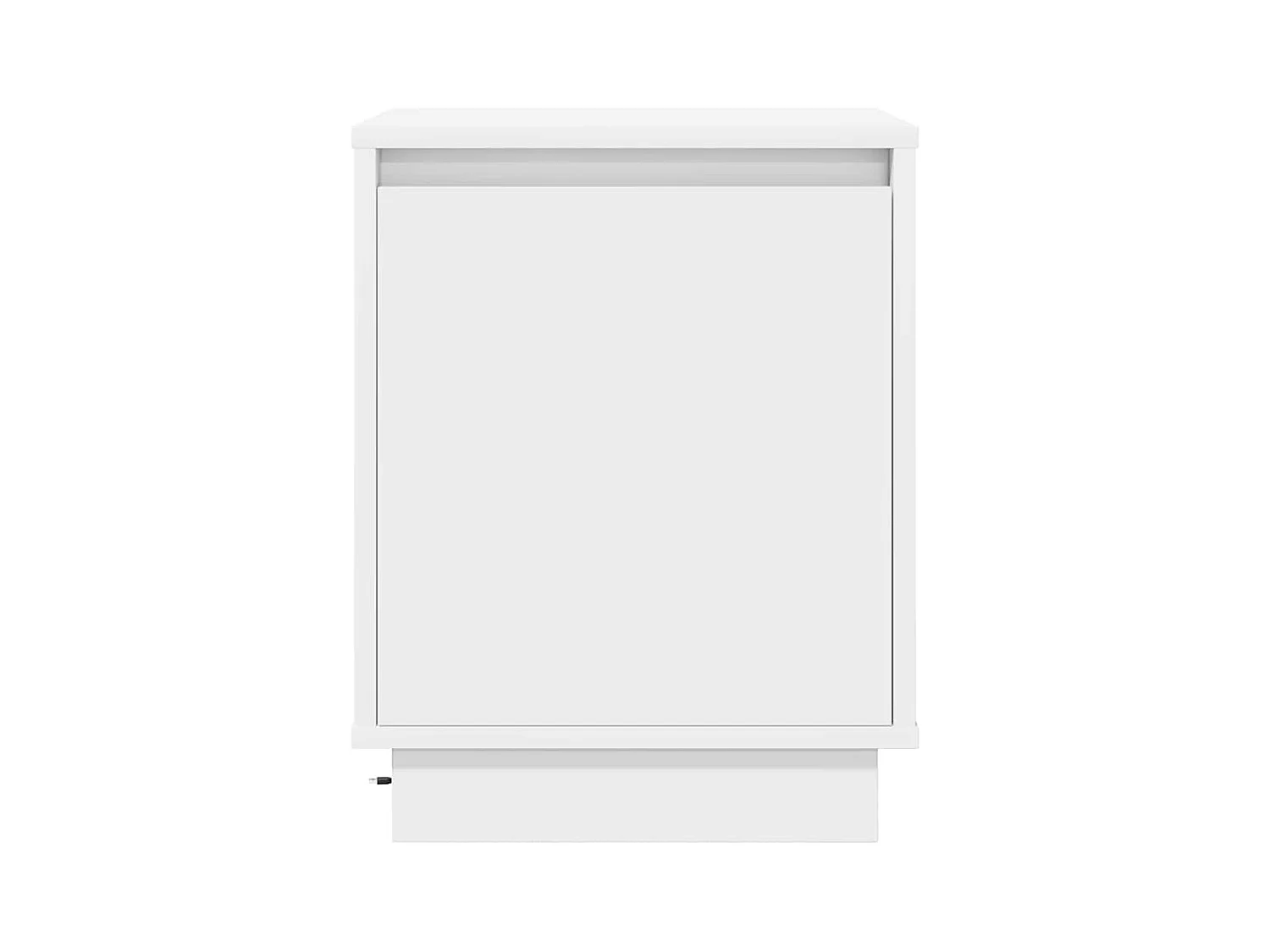 Nachtkastje met LED-verlichting Wit 39x34,5x50 cm