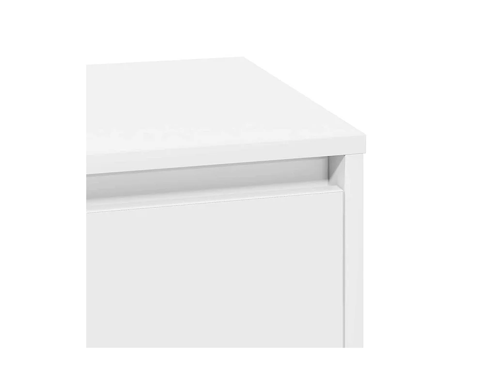 Nachtkastje met LED-verlichting Wit 39x34,5x50 cm