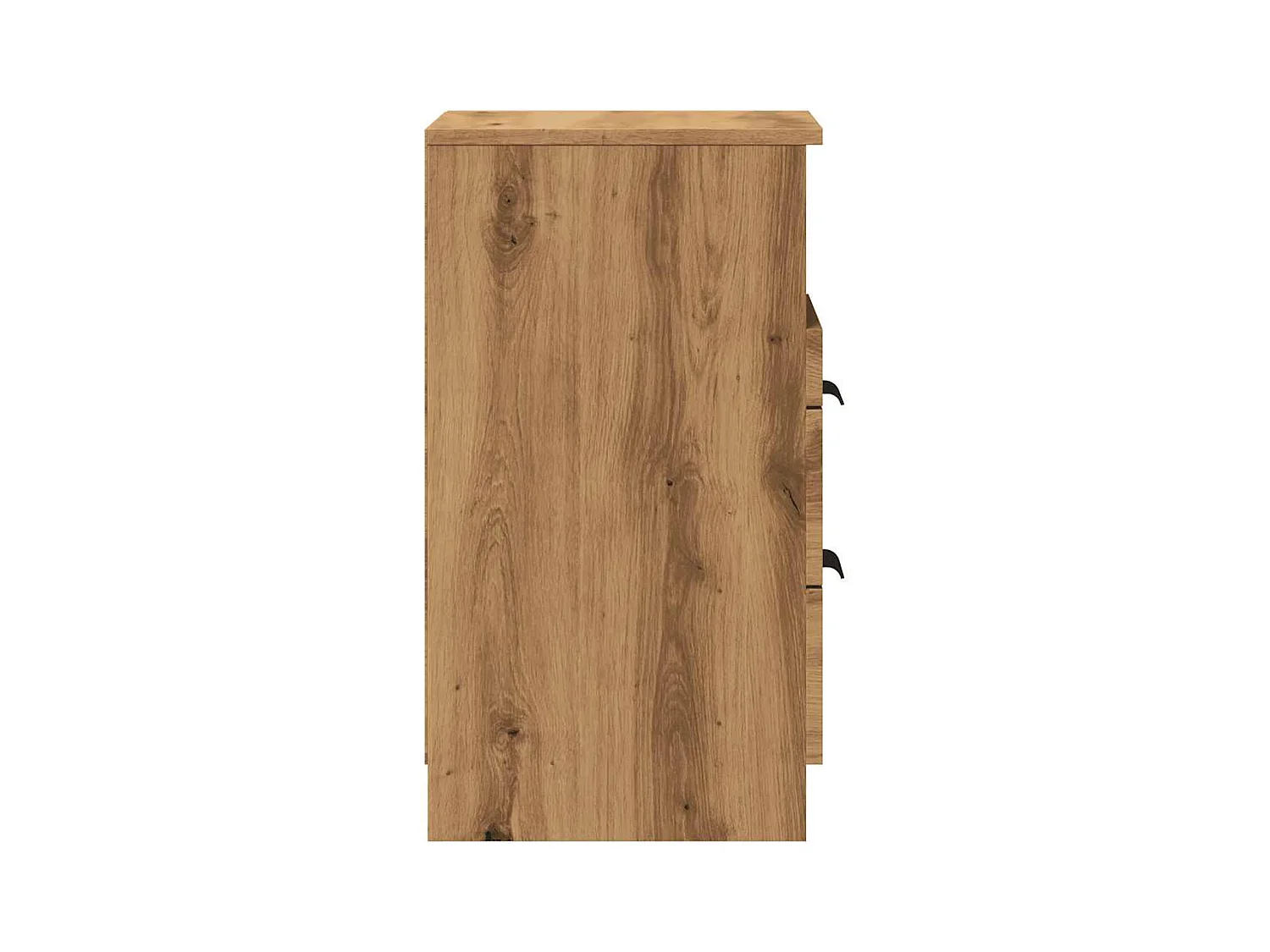 Comodini 2 pezzi in rovere, lavorazione artigianale, legno ingegnerizzato