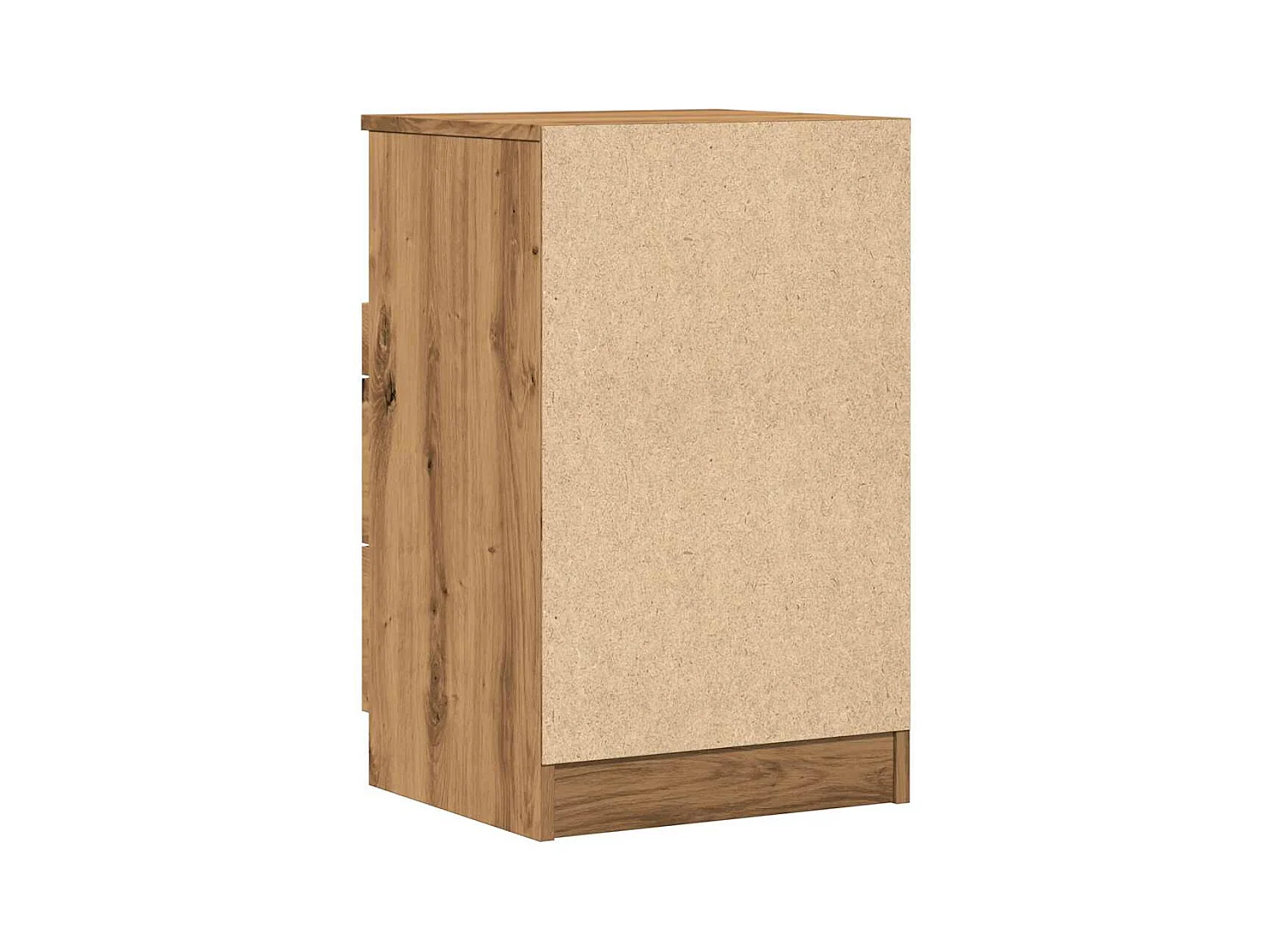 Comodini 2 pezzi in rovere, lavorazione artigianale, legno ingegnerizzato