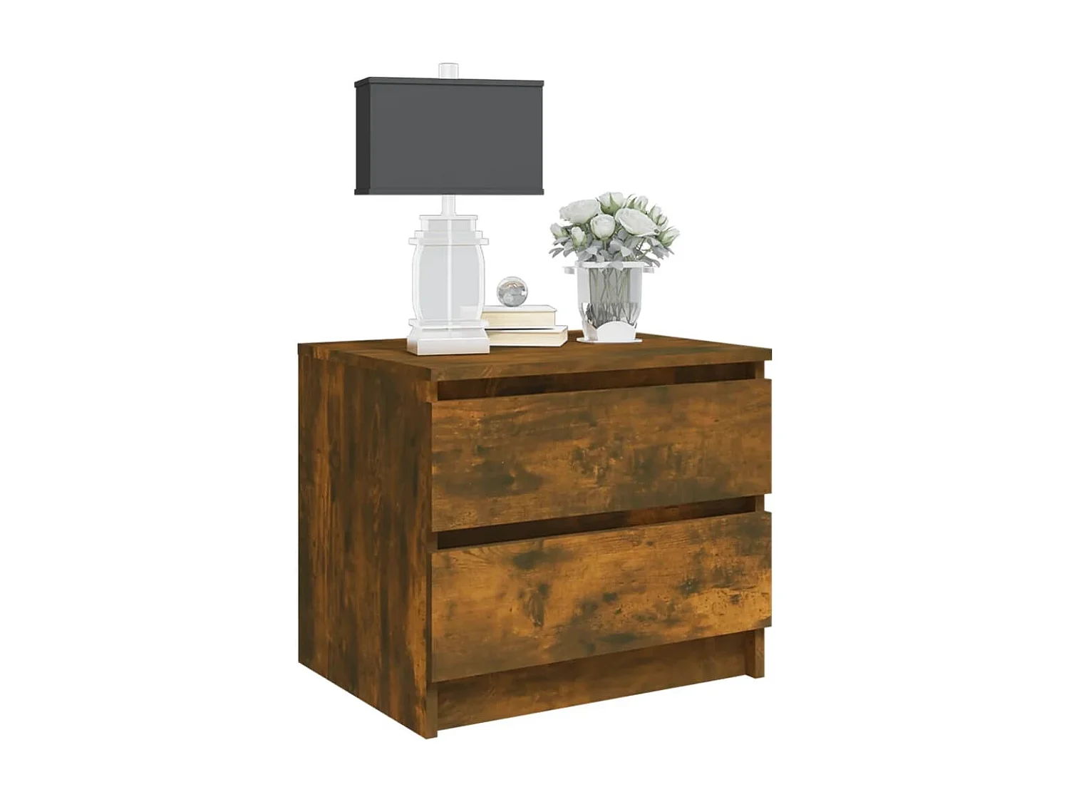 Tables de chevet 2pcs Chêne fumé 50x39x43,5cm Bois d'ingénierie