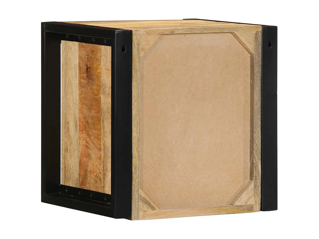 Tables de chevet 2 pcs 40x35x40 cm bois de manguier massif brut