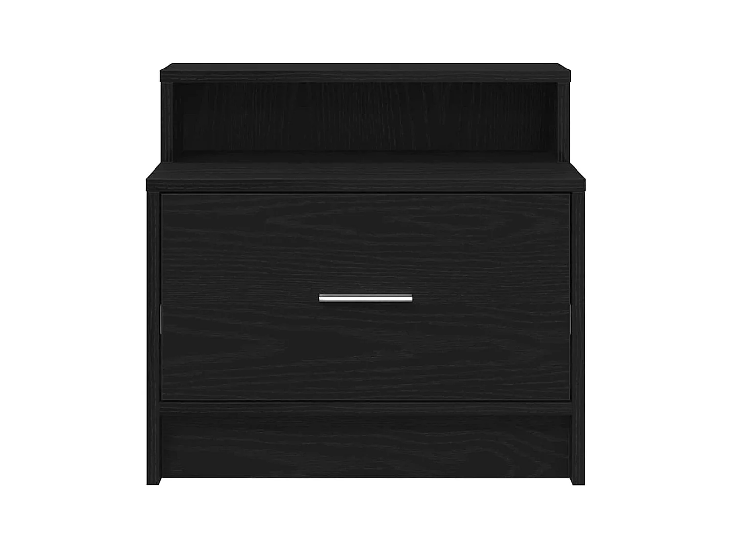 Tables de chevet avec tiroir 2 pcs chêne noir 51x31x47 cm