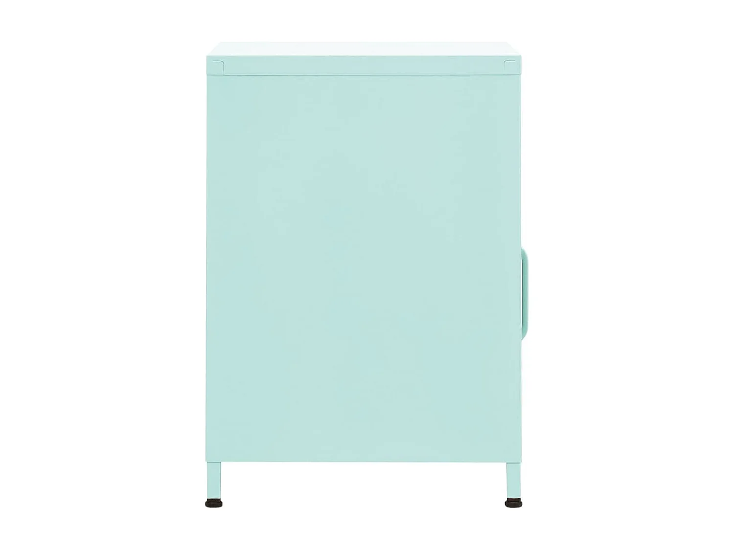 Mesitas de noche 2 uds Verde menta 35x35x51 cm Acero