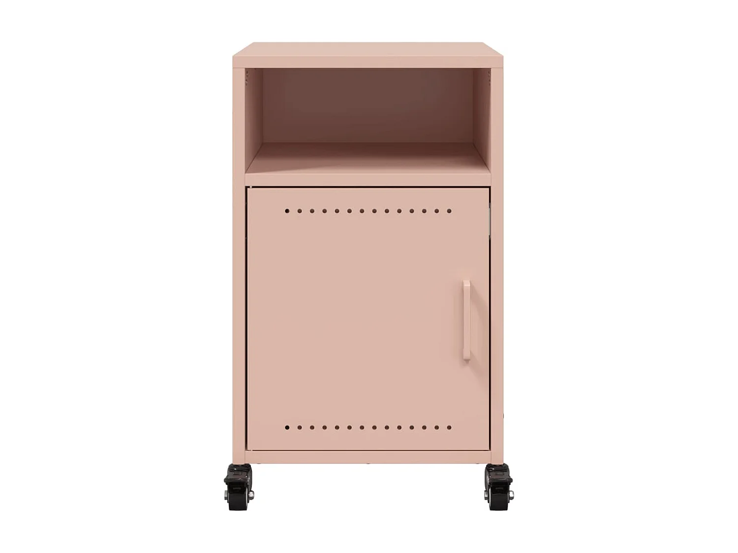 Tables de chevet 2 pcs rose 36x39x59 cm acier