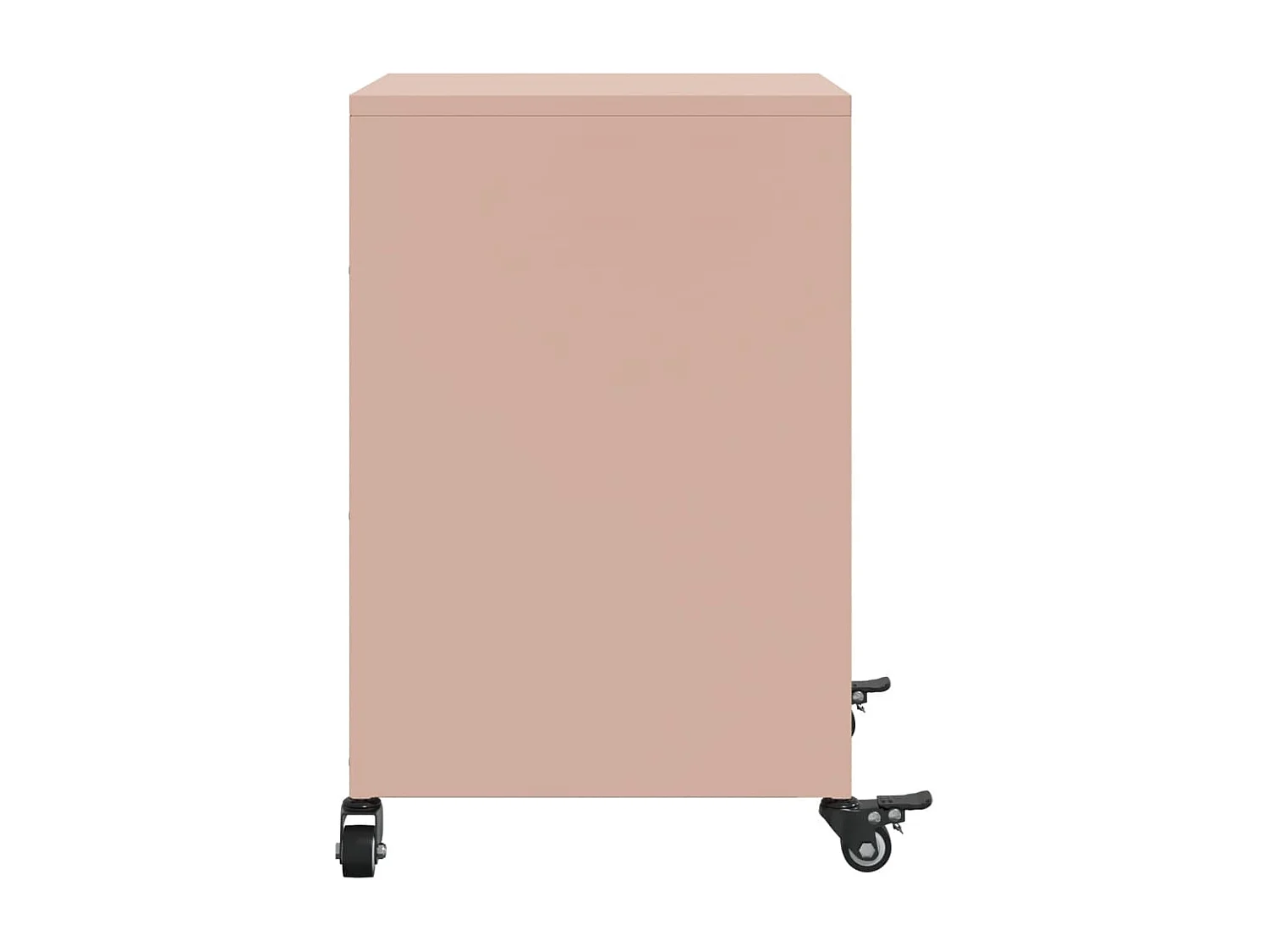 Tables de chevet 2 pcs rose 36x39x59 cm acier