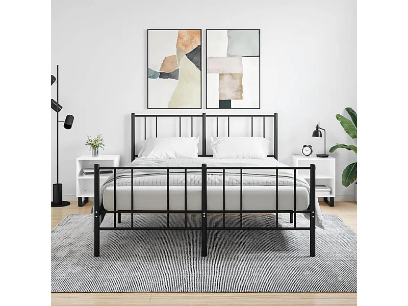 Comodini 2 pezzi bianco lucido 40x30x50cm in legno ingegnerizzato