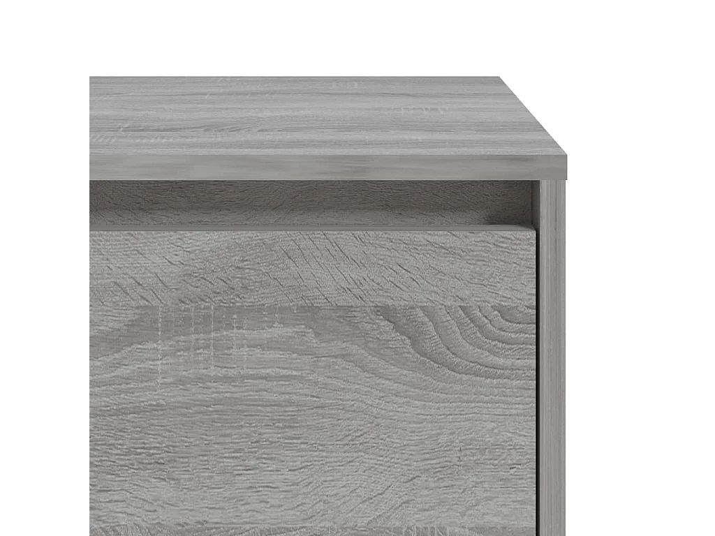 Table de chevet Sonoma gris 45x34x44,5 cm bois d'ingénierie