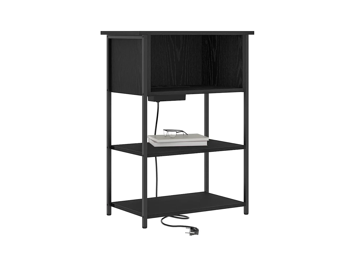 Cabinet de chevet Chêne noir 55 x 31 x 76 cm Bois d'ingénierie