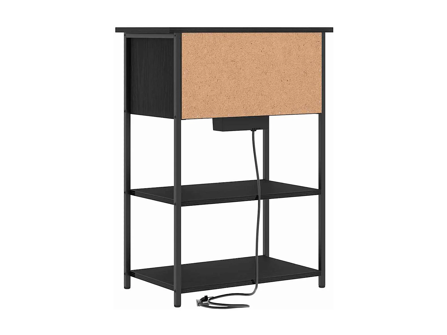 Cabinet de chevet Chêne noir 55 x 31 x 76 cm Bois d'ingénierie