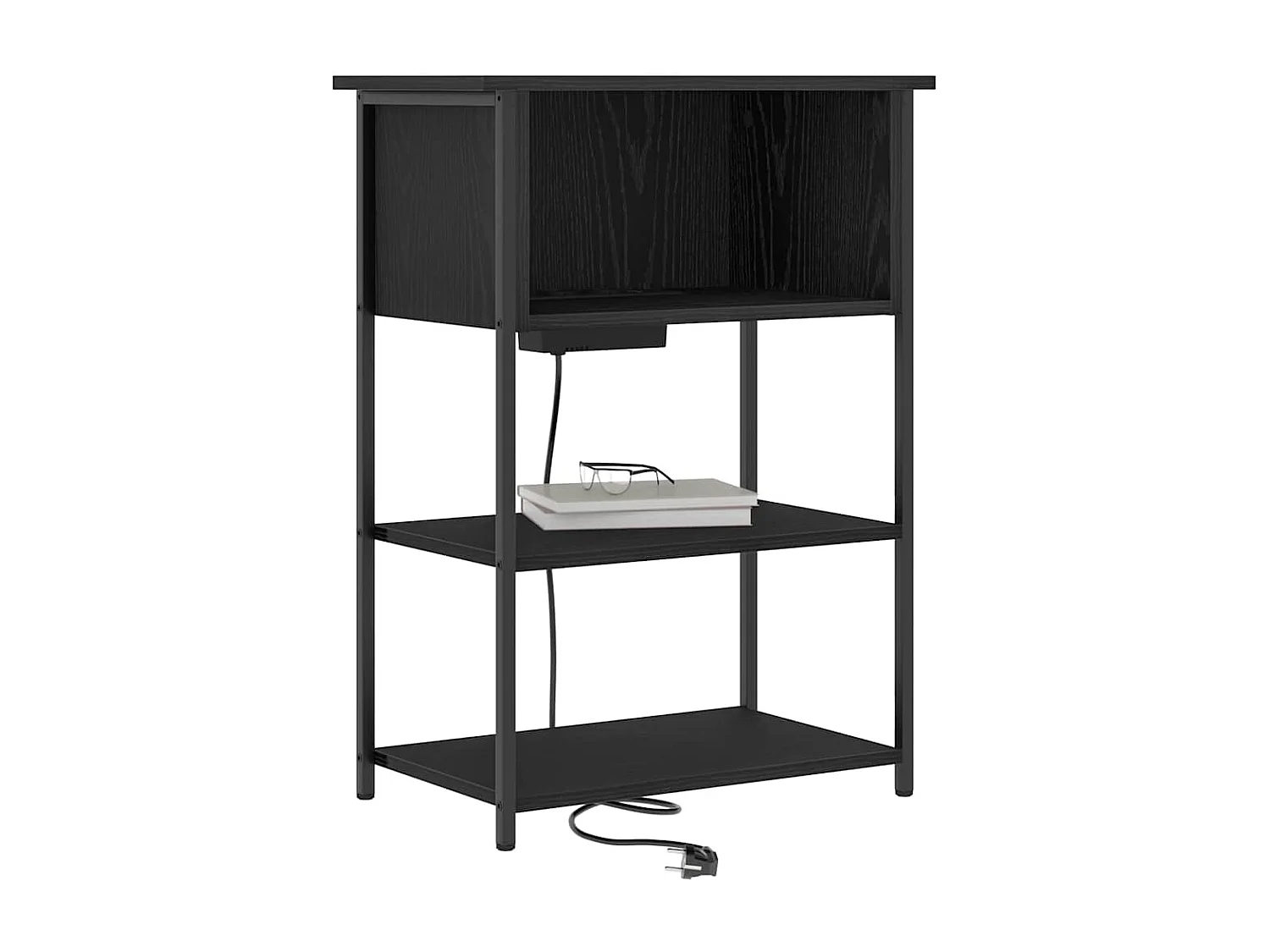 Cabinet de chevet Chêne noir 55 x 31 x 76 cm Bois d'ingénierie