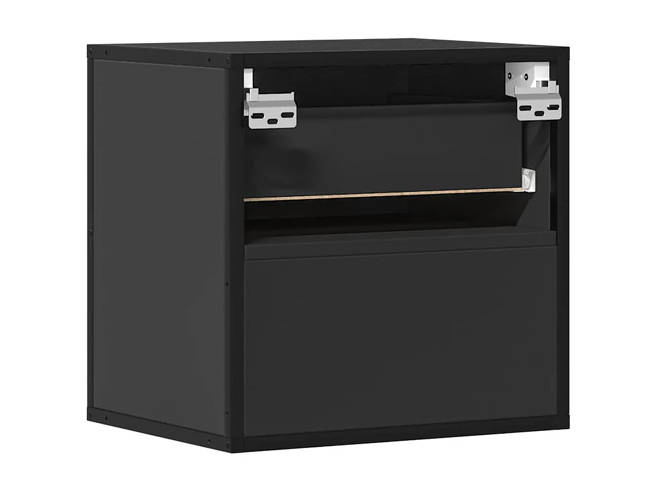 Tables de chevet murales 2 pcs noir 40x31x39,5 cm