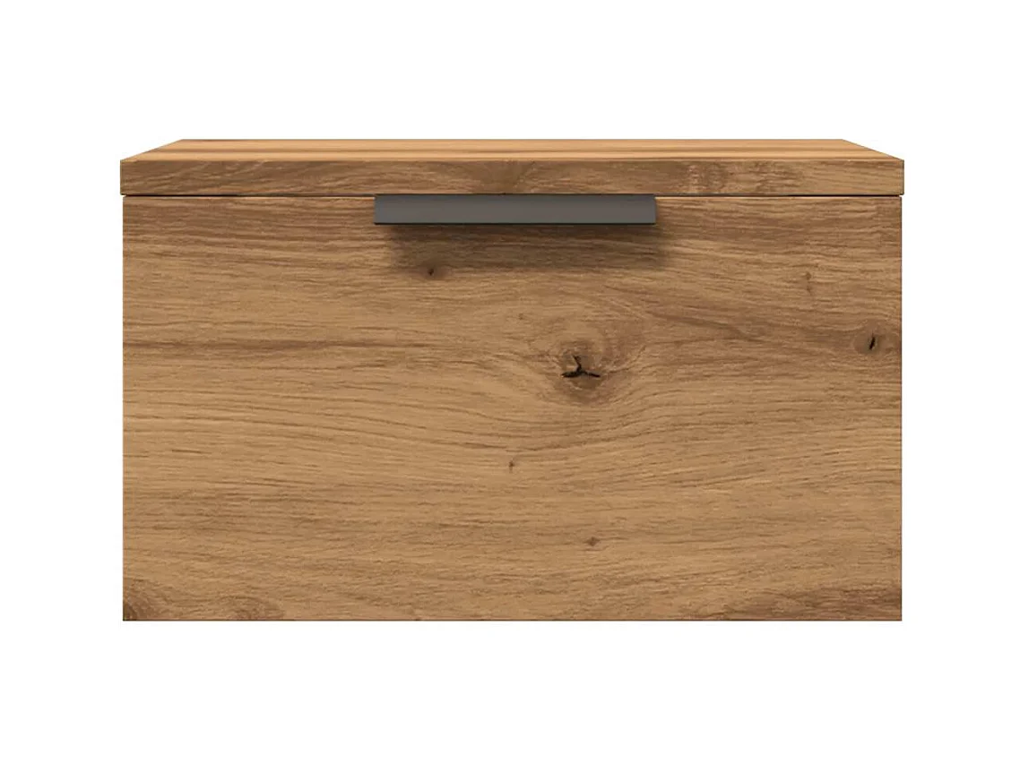 Tables de chevet murales 2 pcs chêne artisanal 34x30x20 cm