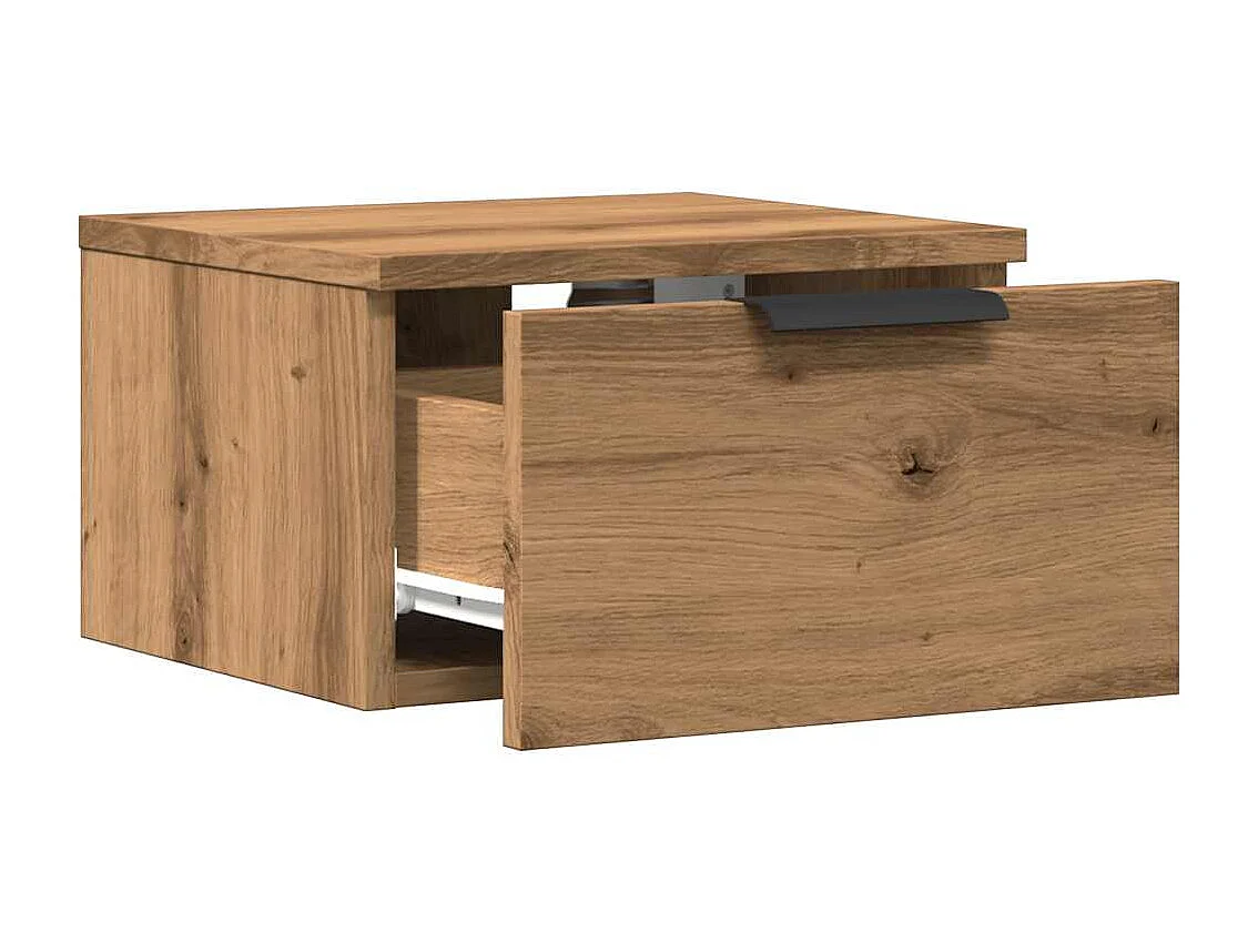 Tables de chevet murales 2 pcs chêne artisanal 34x30x20 cm