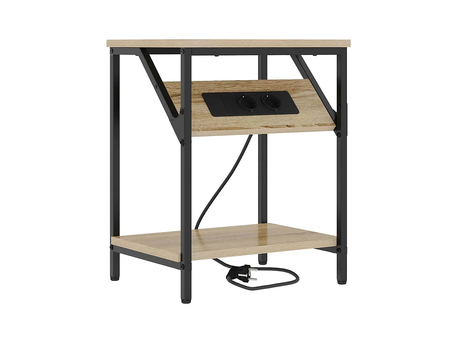 Armoires de chevet 2 pcs Chêne sonoma 38 x 30 x 48 cm