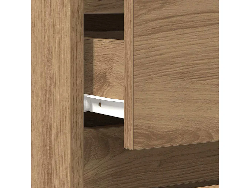 Nachtkastjes 2 stuks Eiken Artisan 40x35x50 cm Gereconstrueerd hout