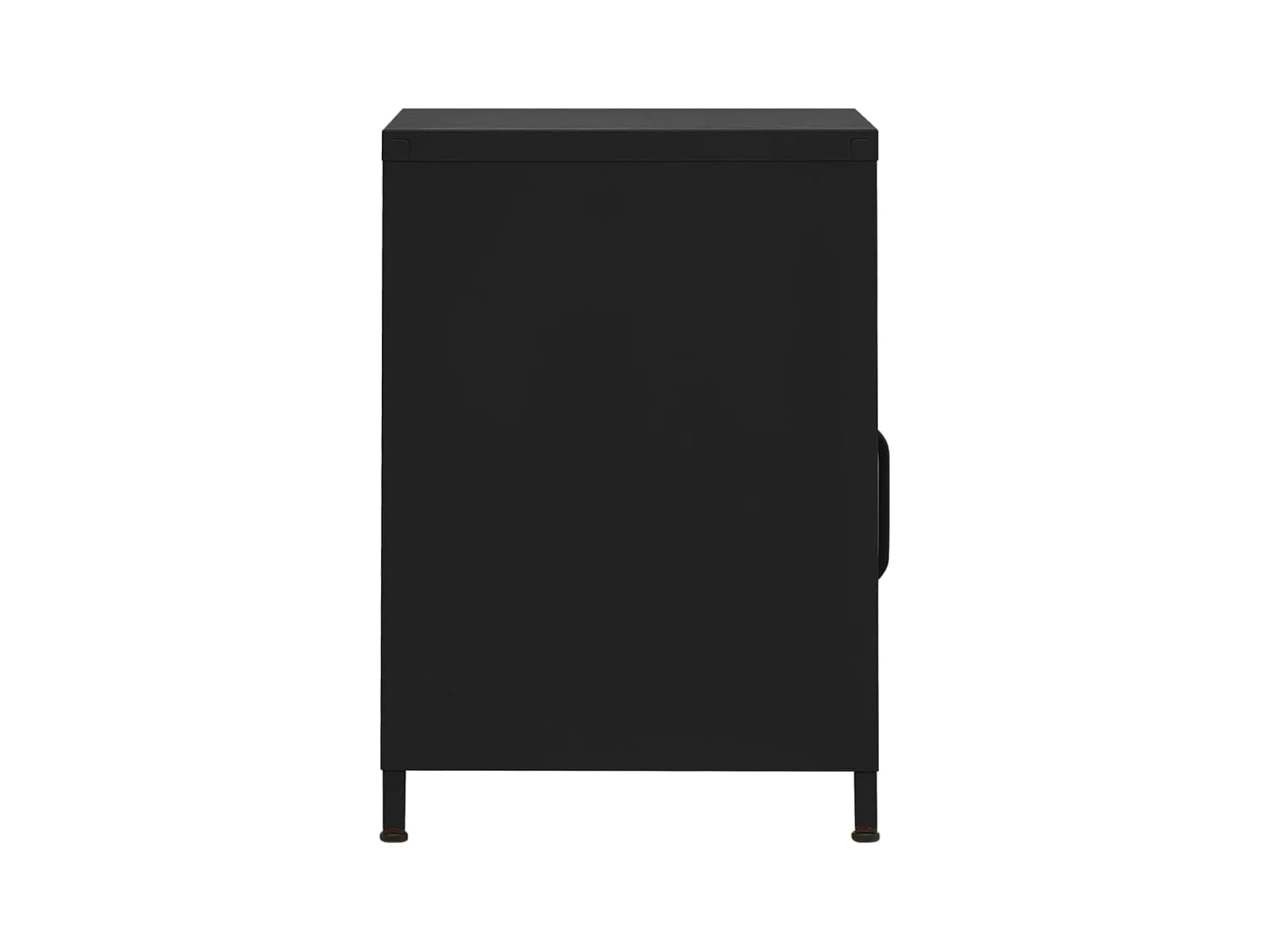 Table de chevet Noir 35x35x51 cm Acier