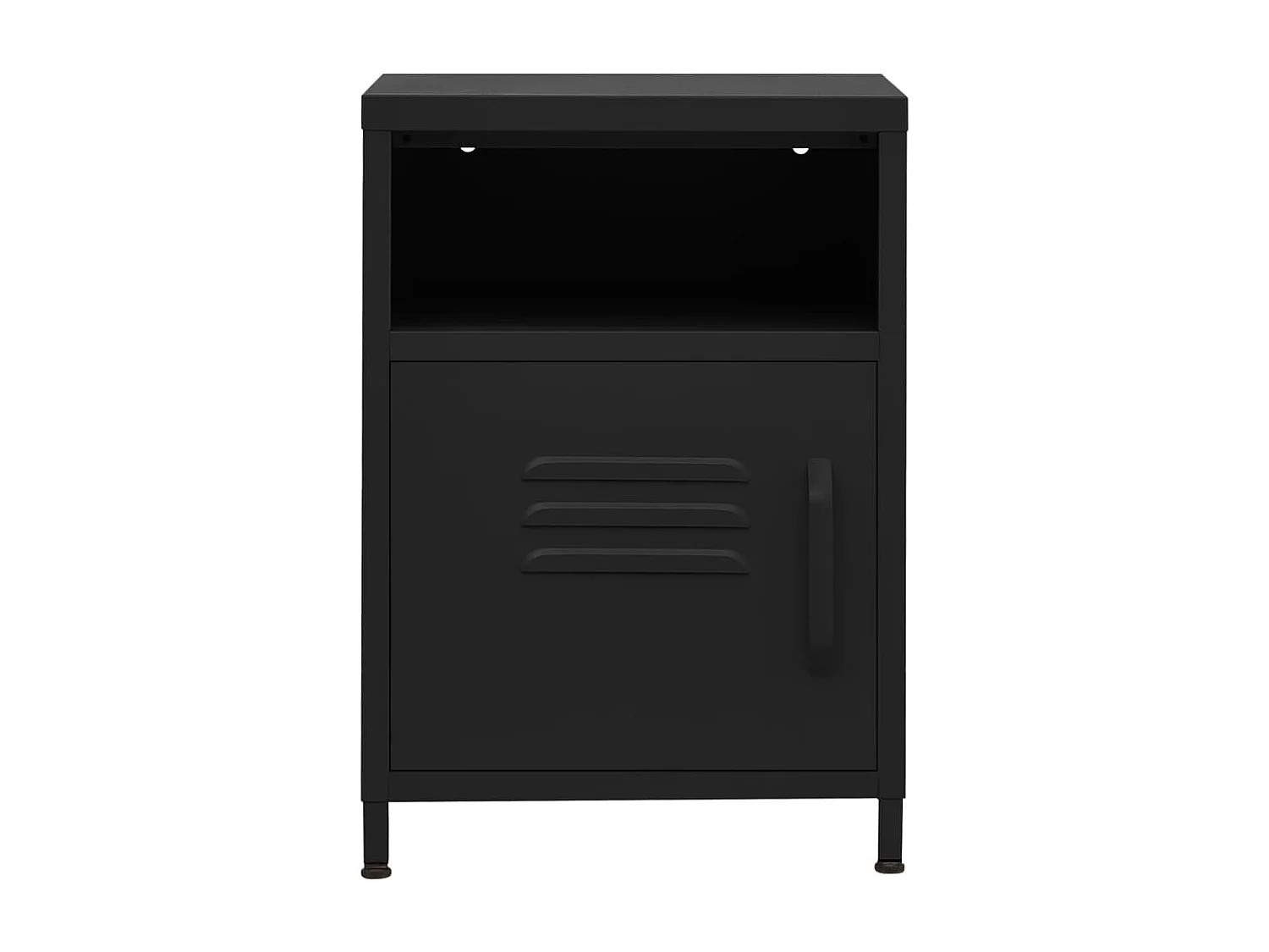 Table de chevet Noir 35x35x51 cm Acier