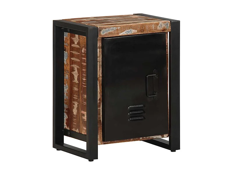 Mehrfarbiger Nachttisch 40x30x51 cm Altholz