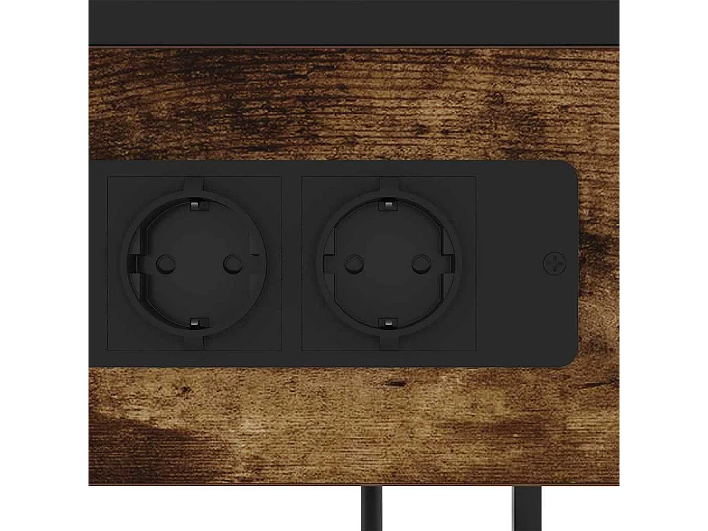 Cabinet de chevet Chêne fumé 40 x 27 x 76 cm Bois d'ingénierie