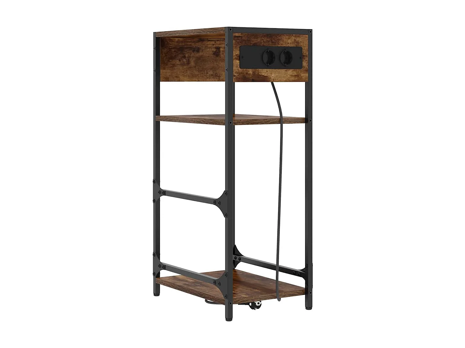 Cabinet de chevet Chêne fumé 40 x 27 x 76 cm Bois d'ingénierie