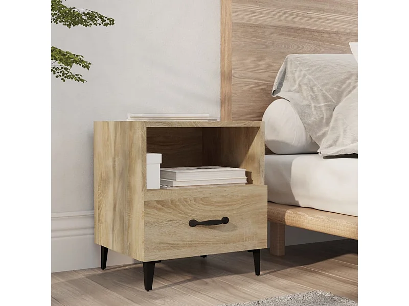 Table de chevet Chêne sonoma Bois d'ingénierie