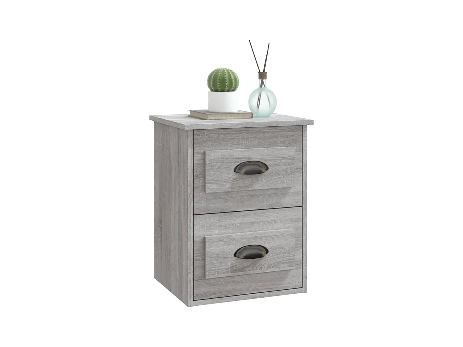 Tables de chevet murales 2 pcs sonoma gris 41,5x36x53 cm