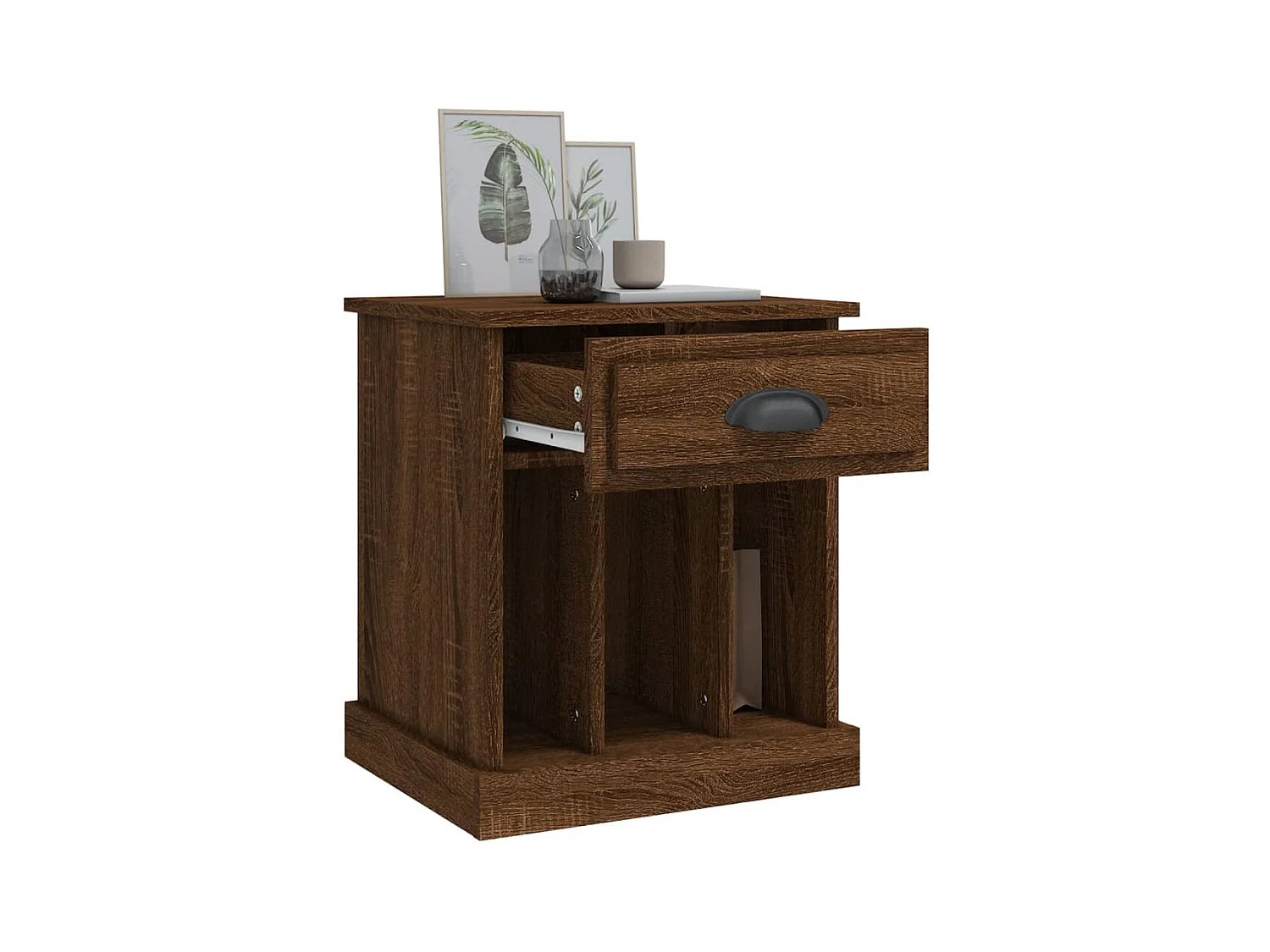 Tables de chevet 2 pcs chêne marron 43x36x50 cm