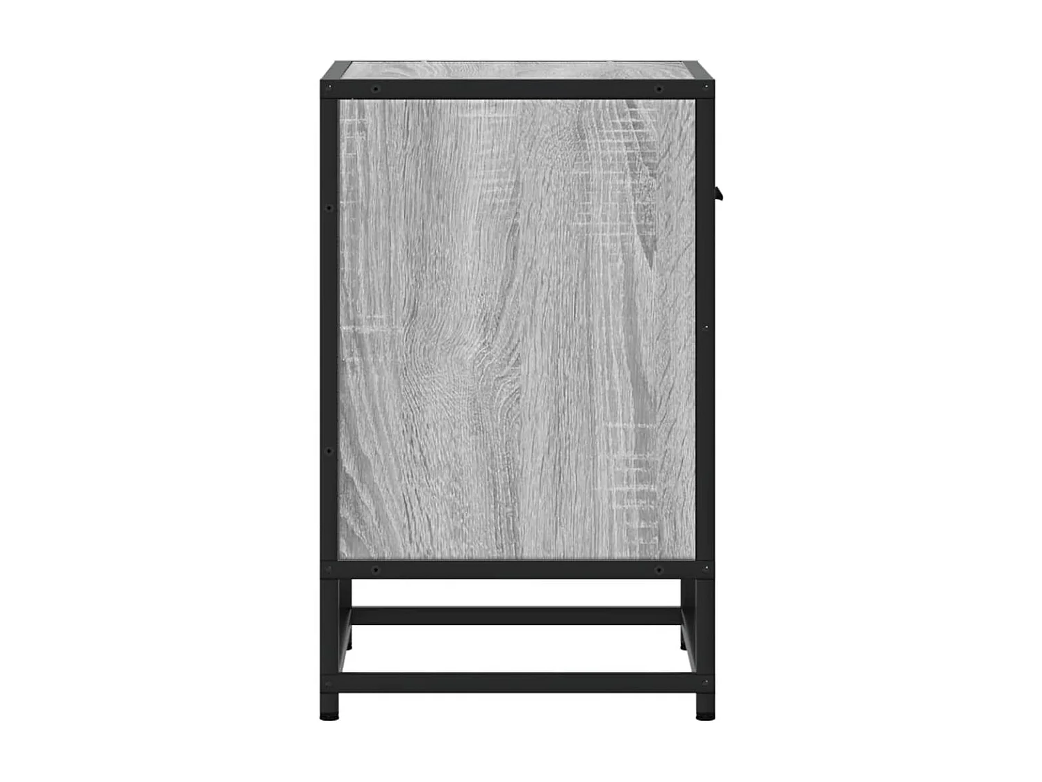 Comodino Sonoma Grey 40x31x50 cm in legno ingegnerizzato