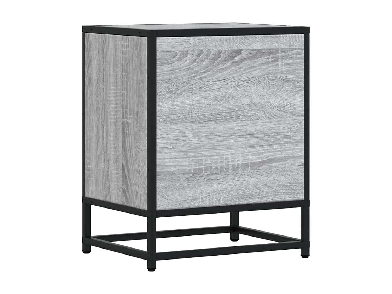 Mesita de noche Sonoma gris 40x31x50 cm Madera de ingeniería