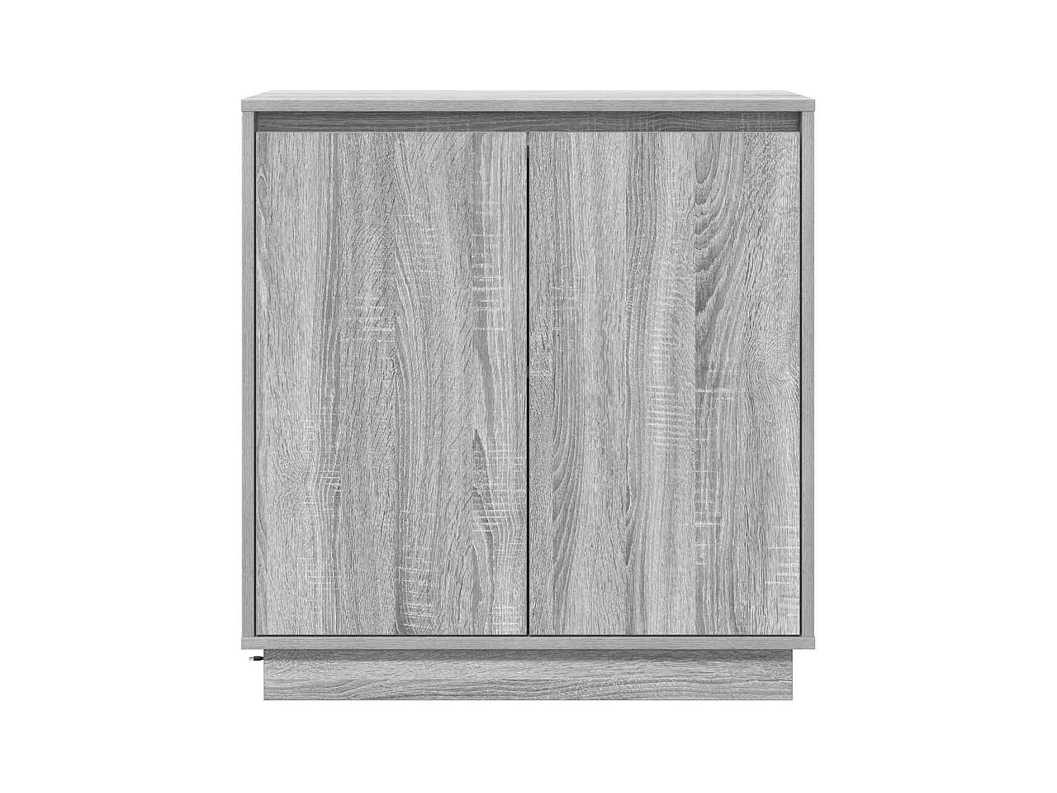 Dressoir met LED in Sonoma grijs 71x34,5x75 cm in bewerkt hout