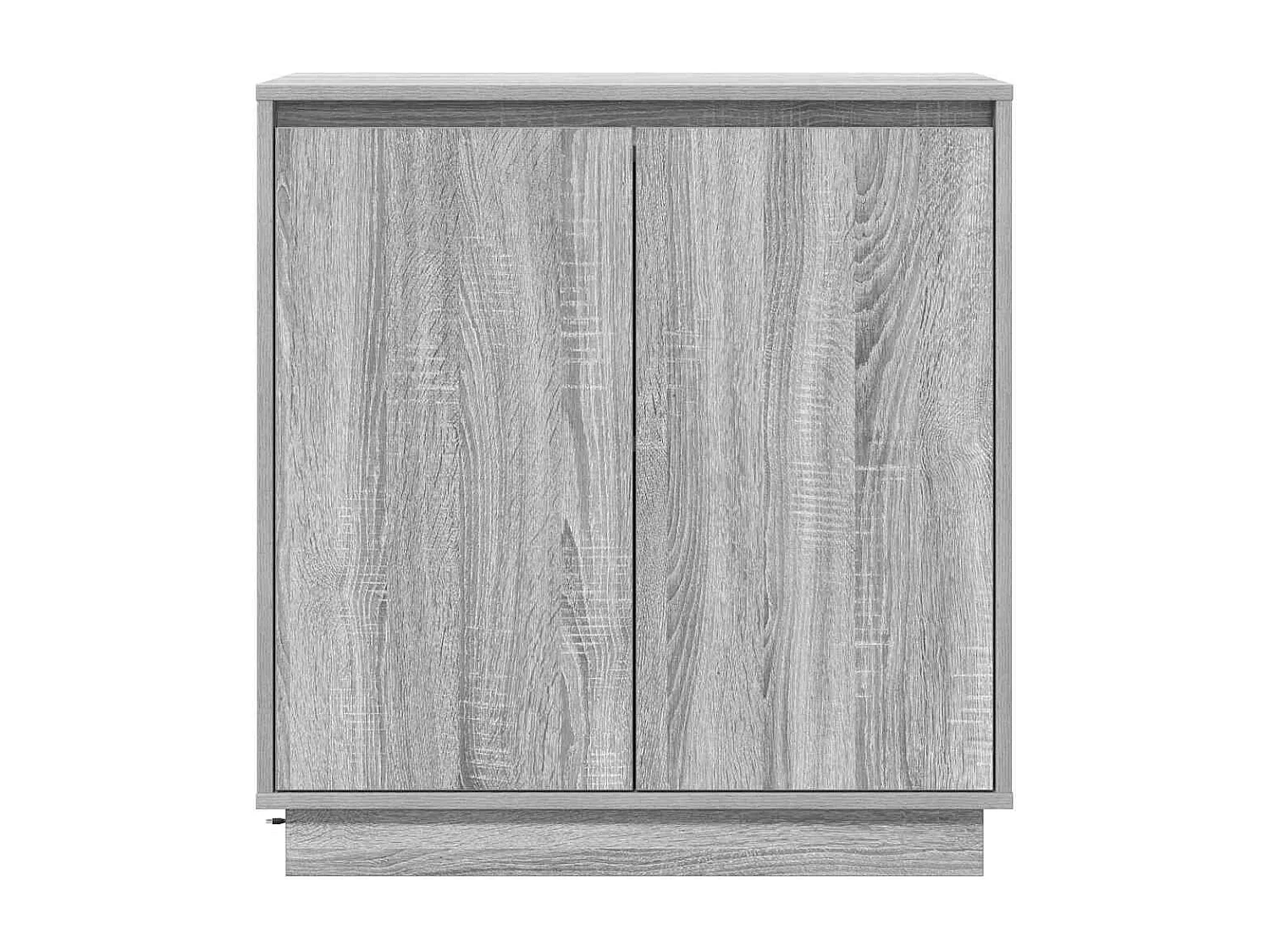 Buffet avec LED en gris Sonoma 71x34,5x75 cm en bois d'ingénierie