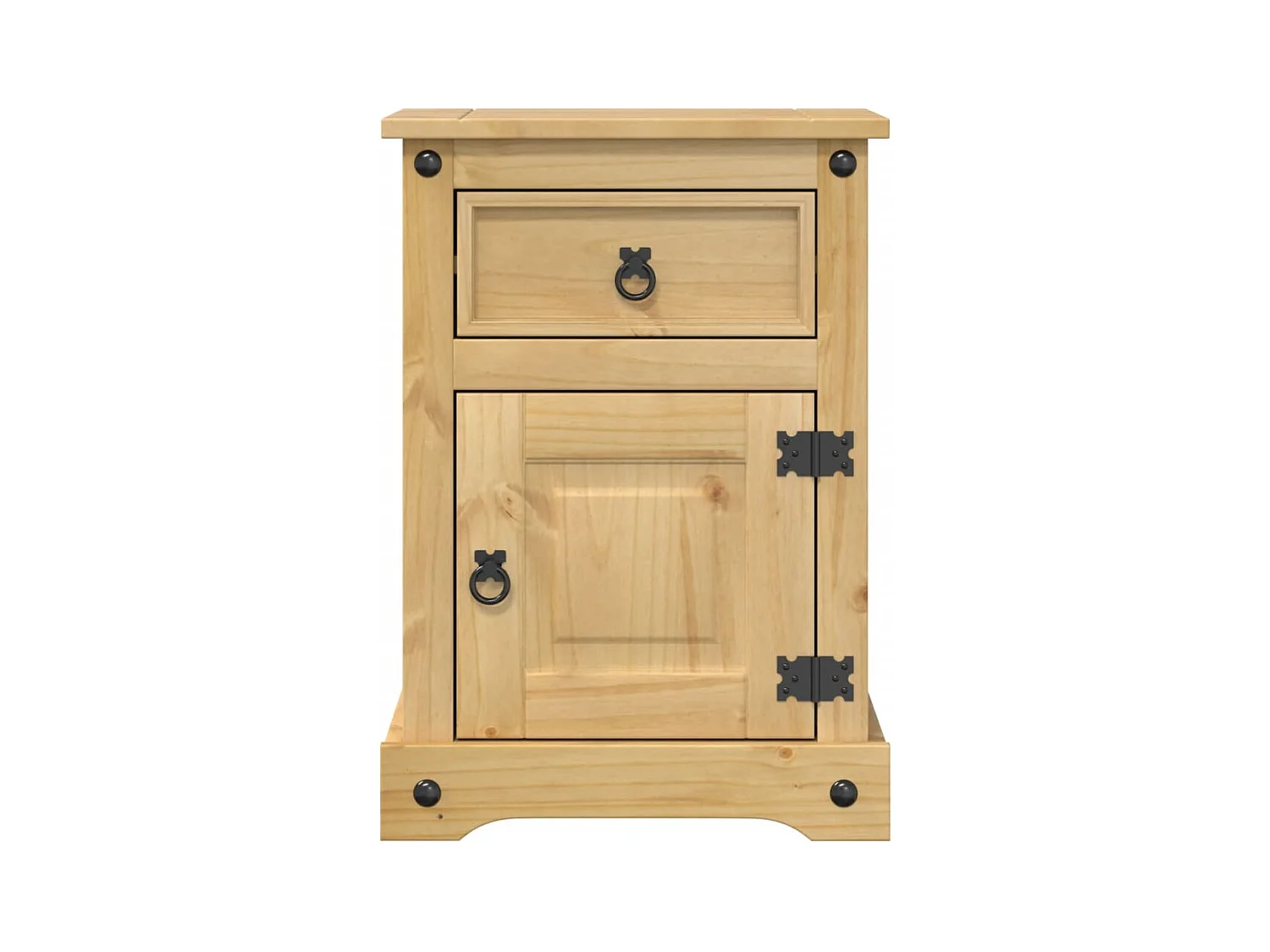 Table de chevet Corona 45x35x64 cm bois de pin massif